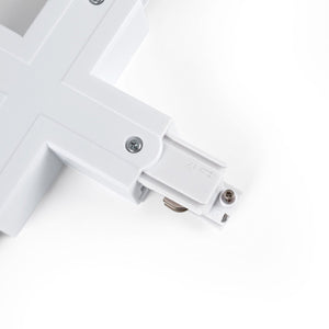 Unión rígida en X para carril trifásico de superficie - GEN2 - Barcelona Led-Accesorios