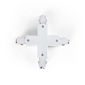 Unión rígida en X para carril trifásico de superficie - GEN2 - Barcelona Led-Accesorios