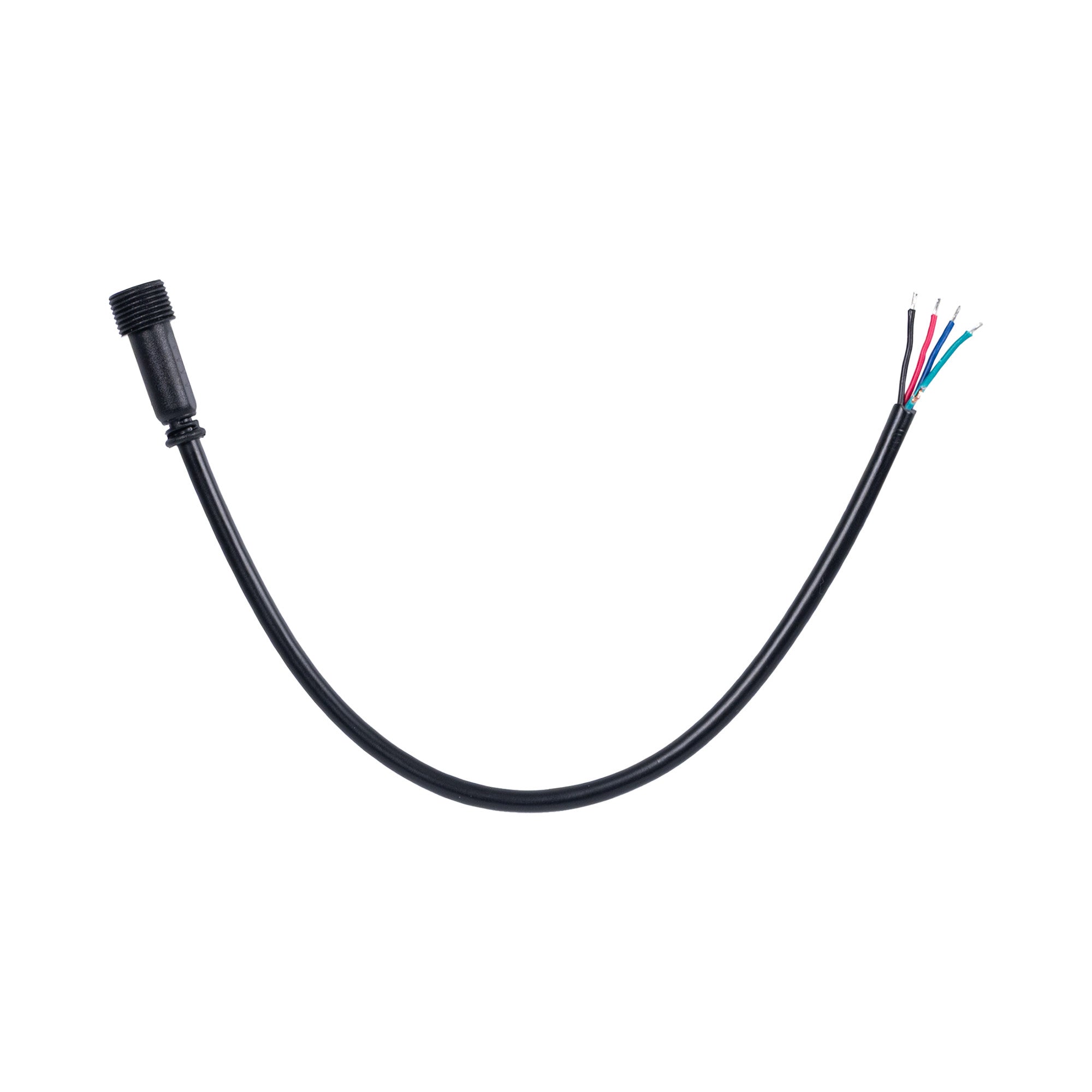Conector estanco hembra para balizas RGB - 4 pines - 20 cm