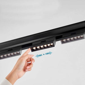 Carril magnético empotrable - Plástico - 20 mm - 48V - 2 m (2)