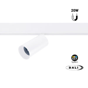 Foco LED para carril magnético 48V - 20W - DALI-2 regulable - Barcelona Led-
