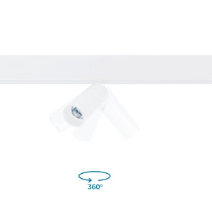 Foco LED para carril magnético 48V - 10W - DALI-2 regulable - Negro - Barcelona Led-