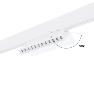 Foco lineal orientable para carril magnético 48V CCT - 12W - DALI regulable - UGR18 - Barcelona Led-