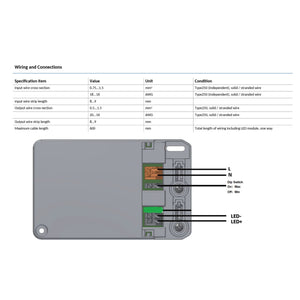 Driver Philips Xitanium - Regulación TRIAC - 42W - 230V - Salida 30-40V DC - 0.9/1.05A (4)