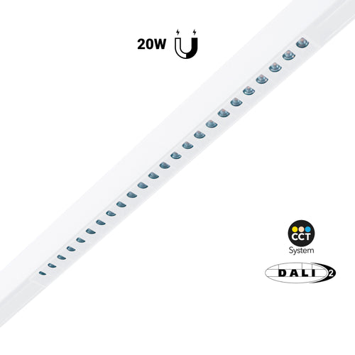 Μαγνητικός προβολέας τροχιάς 48V CCT - 20W - DALI-2 dimmable - UGR18