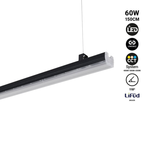 Hochleistungs-LED-Leisten - 60W - 150cm - Verknüpfbar - IP20