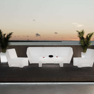 Asiento luminoso LED RGBW - XL - 16W - Recargable - Barcelona Led-Mobiliario