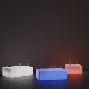 Mesa luminosa LED RGBW con bandeja para hielo - 24W - Recargable - Barcelona Led-Mobiliario