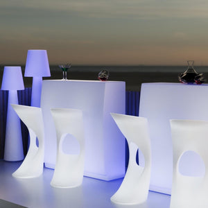 Asiento luminoso LED RGBW - 12W - Recargable - Barcelona Led-Mobiliario