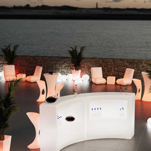 Asiento luminoso LED RGBW - 16W - Recargable - Barcelona Led-Mobiliario