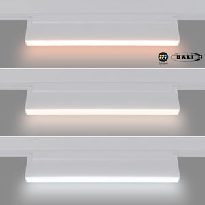 Foco lineal opal orientable carril magnético 48V CCT - 18W - DALI-2 regulable - Barcelona Led-