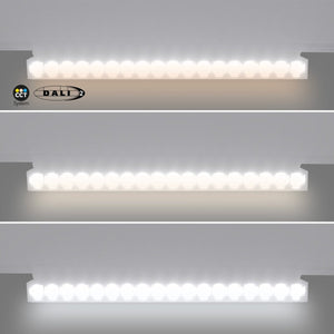 Foco lineal orientable para carril magnético 48V CCT - 18W - Regulación DALI-2 - UGR18 - Barcelona Led-