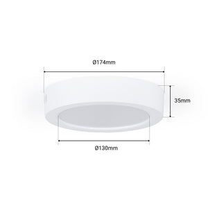 Plafón LED redondo de superficie - 12W - Alta Eficiencia (10)