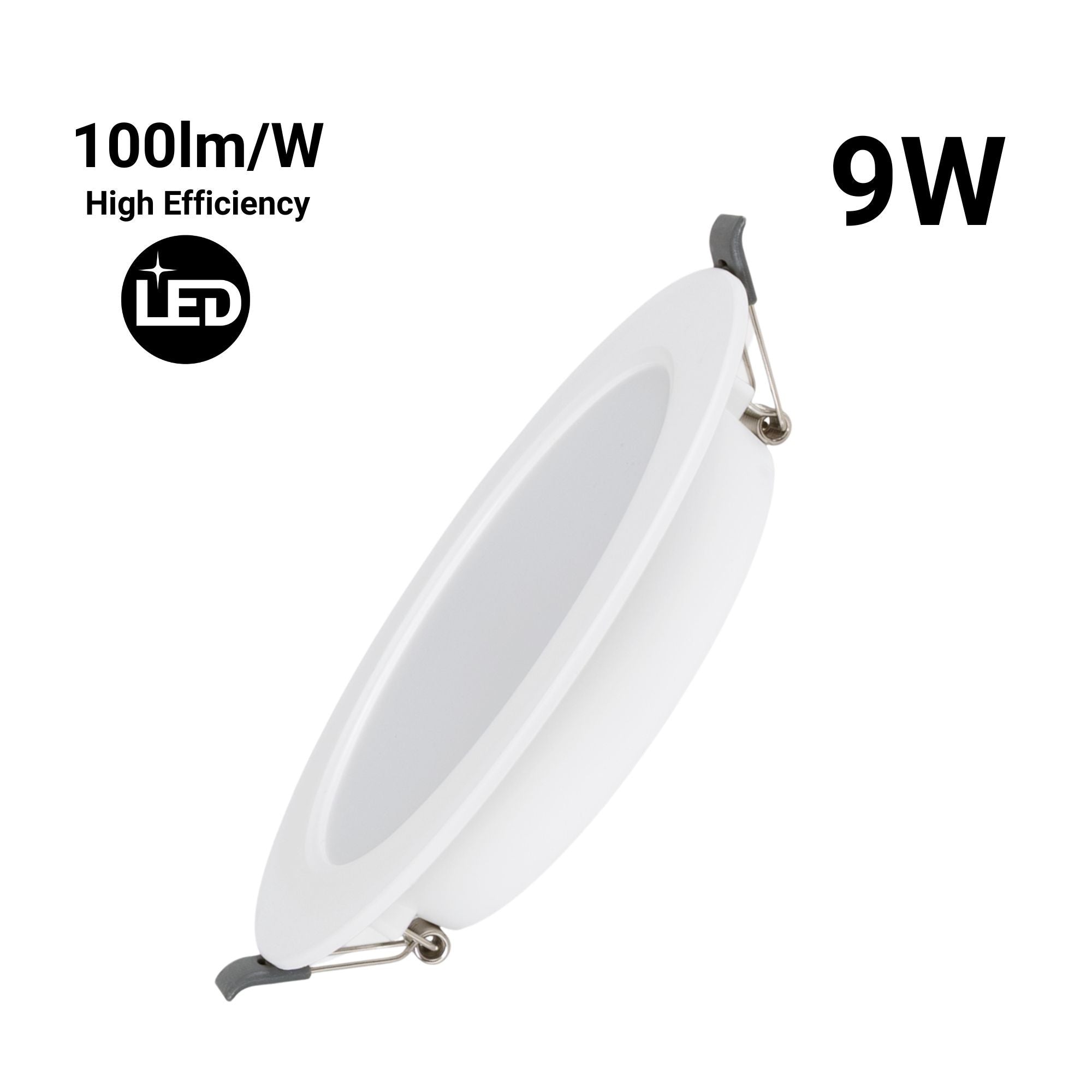 Downlight LED empotrable circular - 9W - Corte Ø110mm