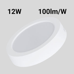 Plafón LED redondo de superficie - 12W - Alta Eficiencia - Barcelona Led-