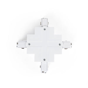 Unión rígida en X para carril trifásico empotrable - GEN2 - Barcelona Led-Accesorios
