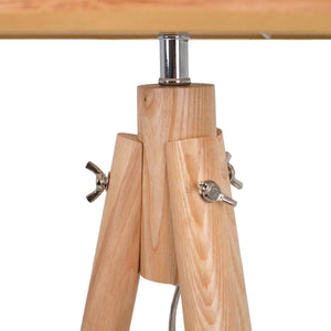 Lámpara de pie trípode "MARTINE" - Madera - E27 - Barcelona Led-Decoración