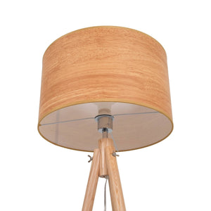 Lámpara de pie trípode "MARTINE" - Madera - E27 - Barcelona Led-Decoración