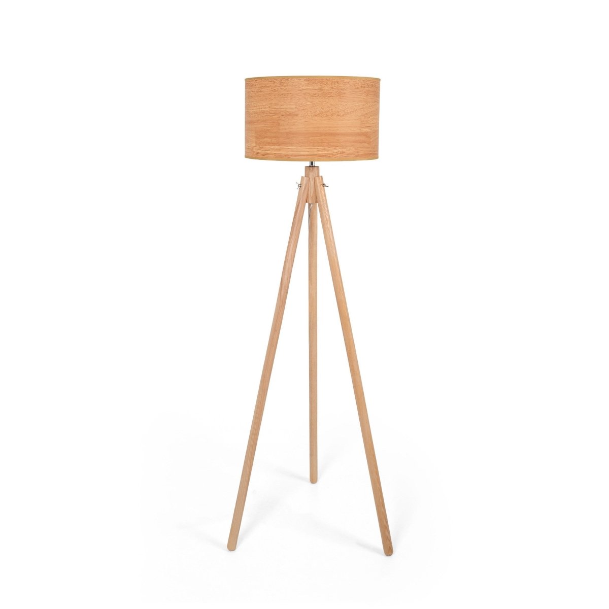 Lámpara de pie trípode "MARTINE" - Madera - E27 - Barcelona Led-Decoración