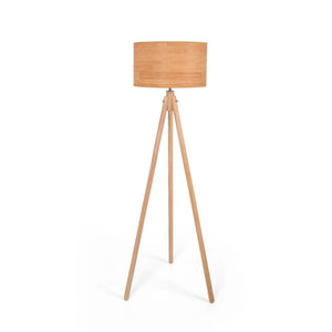 Lámpara de pie trípode "MARTINE" - Madera - E27 (1)