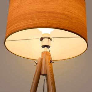 Lámpara de pie trípode "MARTINE" - Madera - E27 - Barcelona Led-Decoración