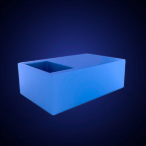 Mesa luminosa LED RGBW con bandeja para hielo - 24W - Recargable - Barcelona Led-Mobiliario