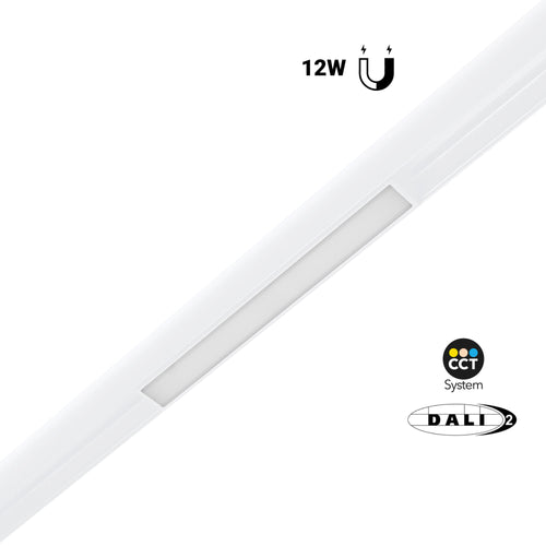 Opal magnetic linear track light 48V - CCT - 12W - DALI-2 dimming