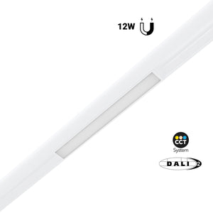 Foco lineal opal para carril magnético 48V CCT - 12W - DALI-2 regulable