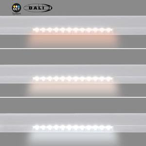 Foco lineal para carril magnético 48V CCT - 12W - DALI-2 regulable - UGR18 - Barcelona Led-