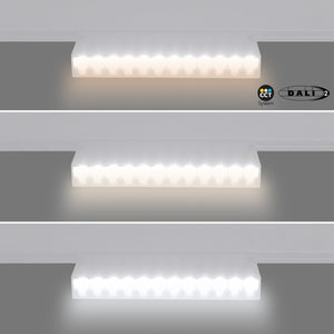 Foco lineal orientable para carril magnético 48V CCT - 12W - DALI regulable - UGR18 - Barcelona Led-
