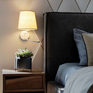 Aplique de pared para lectura "MAR II" - E27 + Foco LED flexible (15)