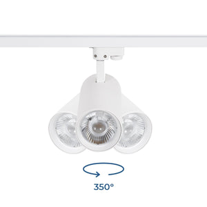 Proyector LED para carril monofásico - 36W - CCT - TRIAC regulable - CRI90 - Barcelona Led-