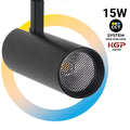 Spot LED sur rail monophasé - CCT - 15W - CRI 90 - Driver KGP 2