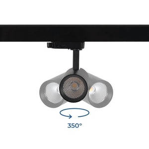 Proyector LED para carril trifásico - 10W - CCT - CRI90 - 860 lm - Barcelona Led-
