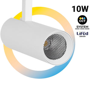 Proyector LED para carril trifásico - 10W - CCT - CRI90 - 860 lm (1)