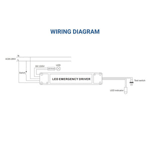 Driver LED para emergencia - Salida 3-20W - 2h autonomía - Luz 3-20W (2)
