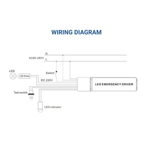 Driver LED para emergencia - Salida 3-60W - 3h autonomía - Luz 3-60W (2)