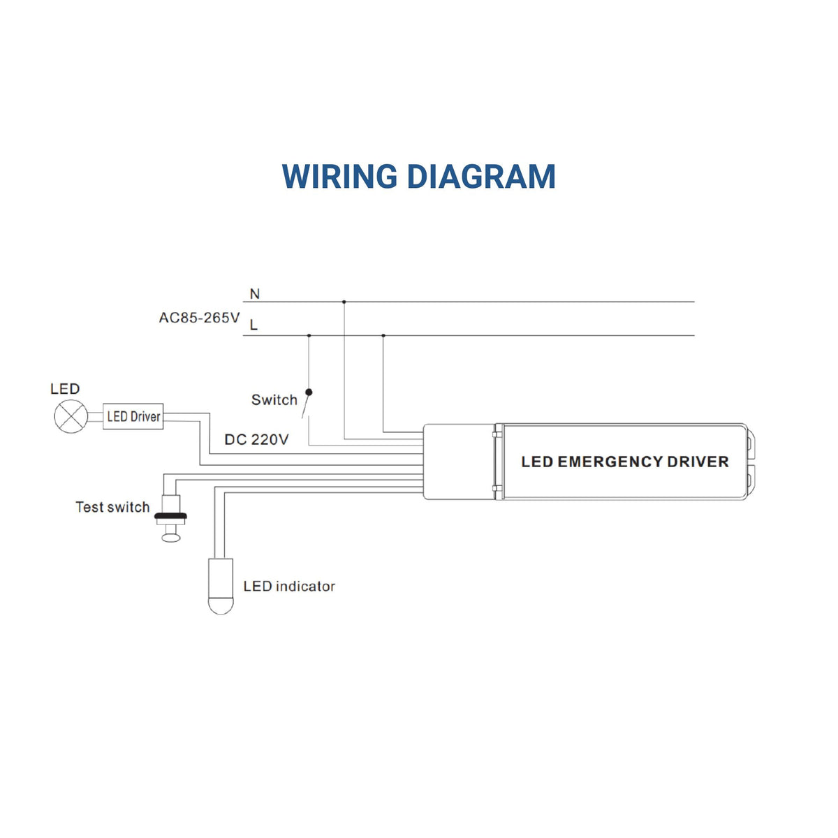 Driver LED para emergencia - Salida 3-60W - 3h autonomía - Luz 3-60W (2)