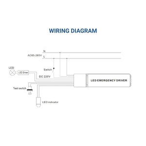 Driver LED para emergencia - Salida 3-60W - 3h autonomía - Luz 3-60W (2)