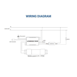 Driver LED para emergencia - Salida 3W - 3h autonomía - Luz 3/20W (2)