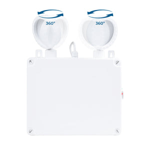 Luz de emergencia LED industrial - 2 x 8W - IP65 (2)