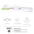 LED Driver for emergency - Output 3W - 3h autonomy - Light 3/20W 2