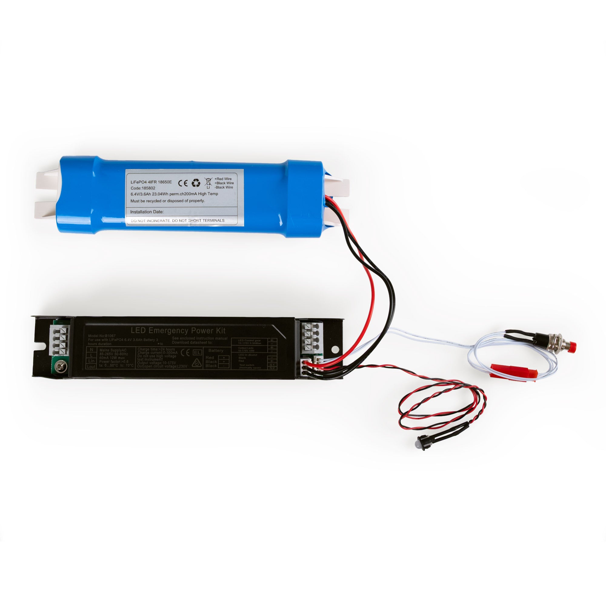 Driver LED para emergencia - Salida 3W - 3h autonomía - Luz 24/100W