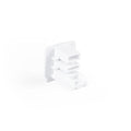 End cap for surface-mounted three-phase track - Compatible with DALI 4