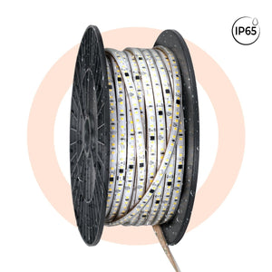 Tira LED 220V AC - Monocolor - 8W/m - 10mm - IP65 - 50 metros - 120ch/m - Barcelona Led-