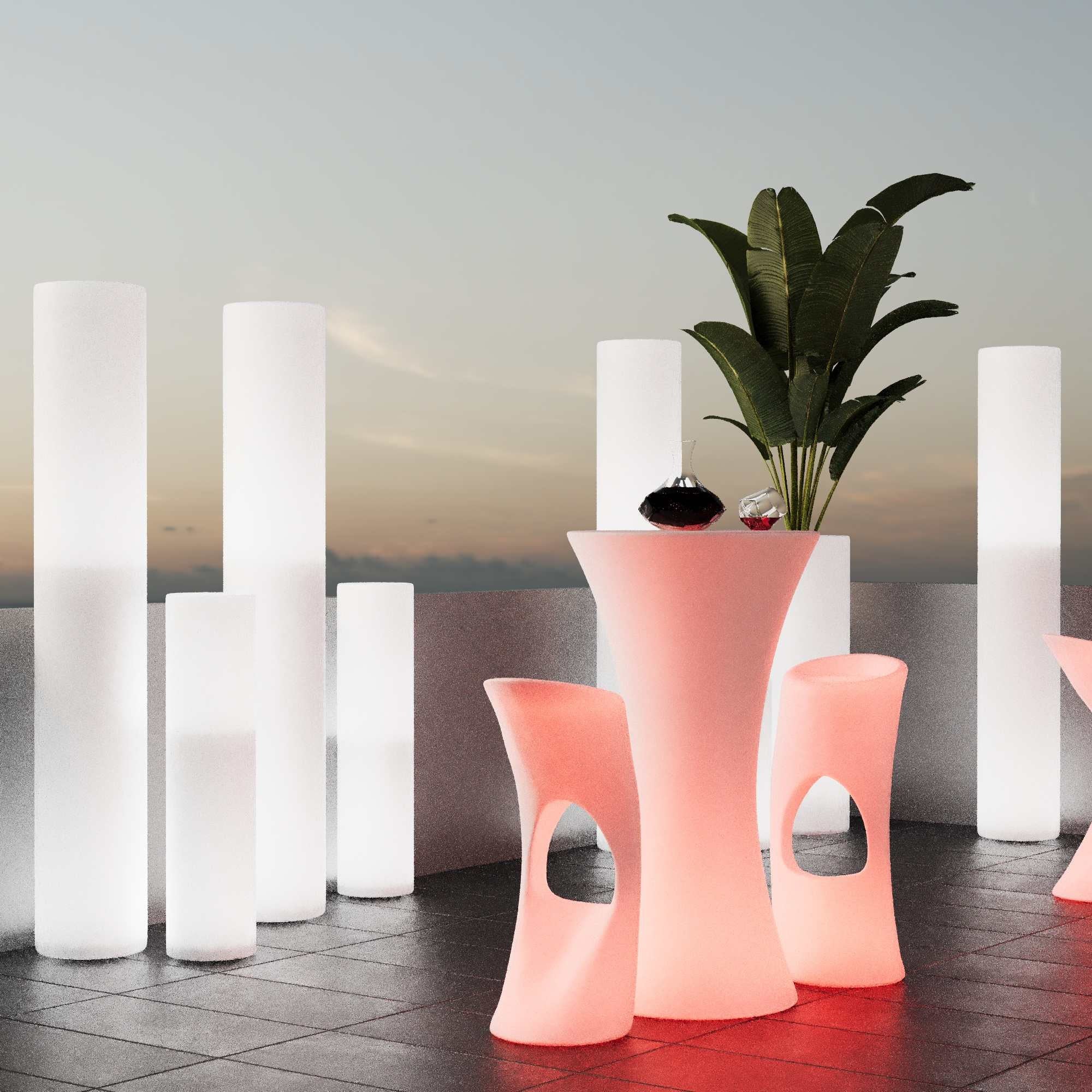 Tubo luminoso LED RGBW - XL - 5W - Recargable (1)