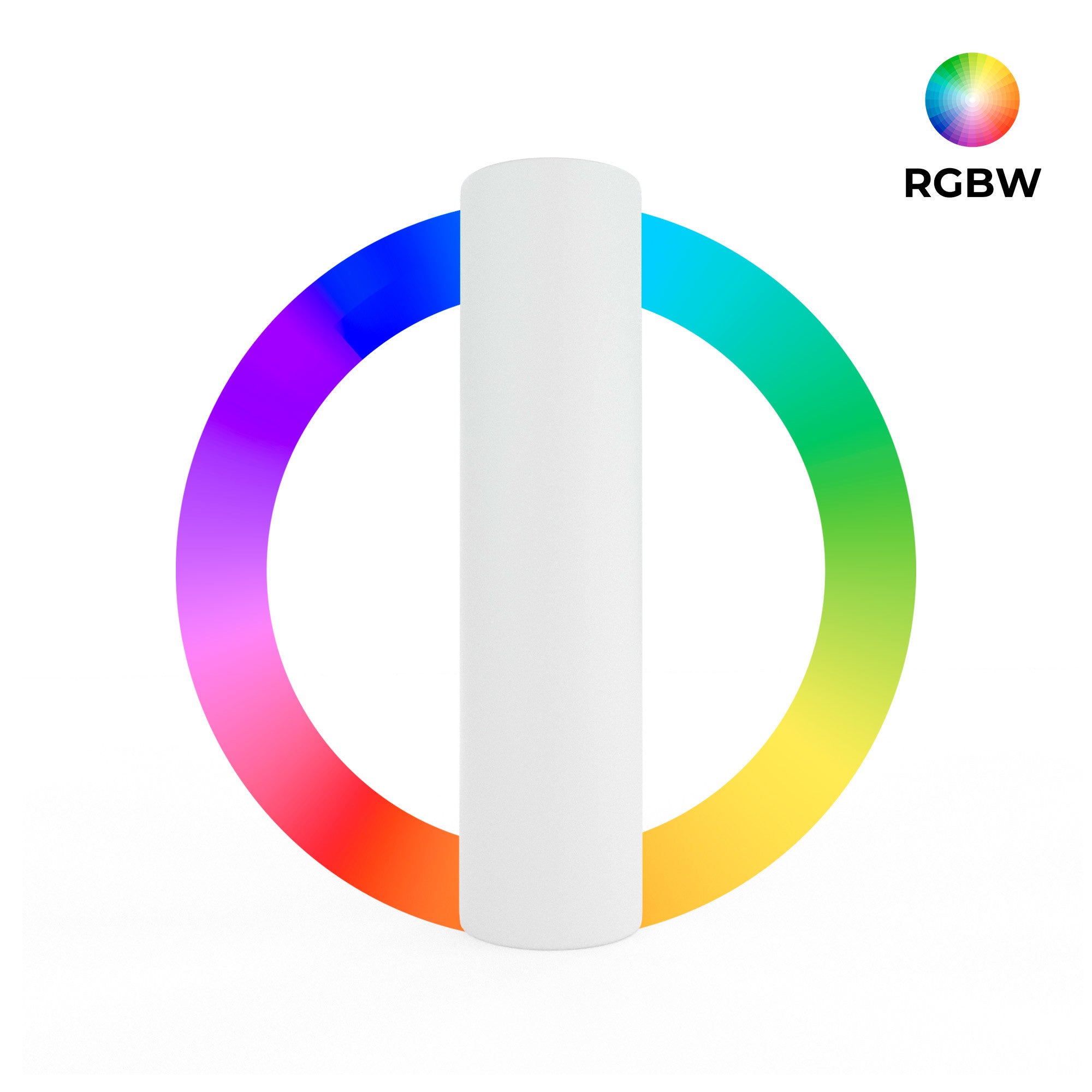 Tubo luminoso LED RGBW - 5W - Recargable