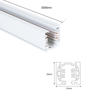Carril trifásico de superficie - Control DALI - 2 metros (4)