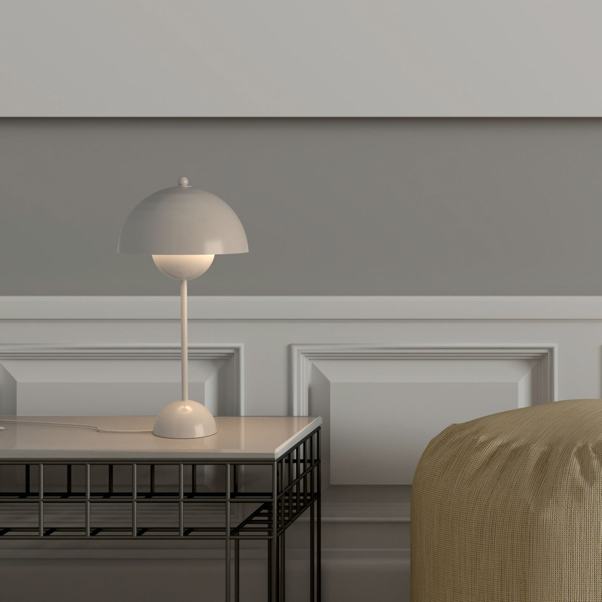 Lámpara de mesa diseño vintage "Floralis" - E27 (1)