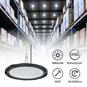 Campana LED industrial - 200W - IP65 - 110lm/W - 5 años de garantía - Barcelona Led-